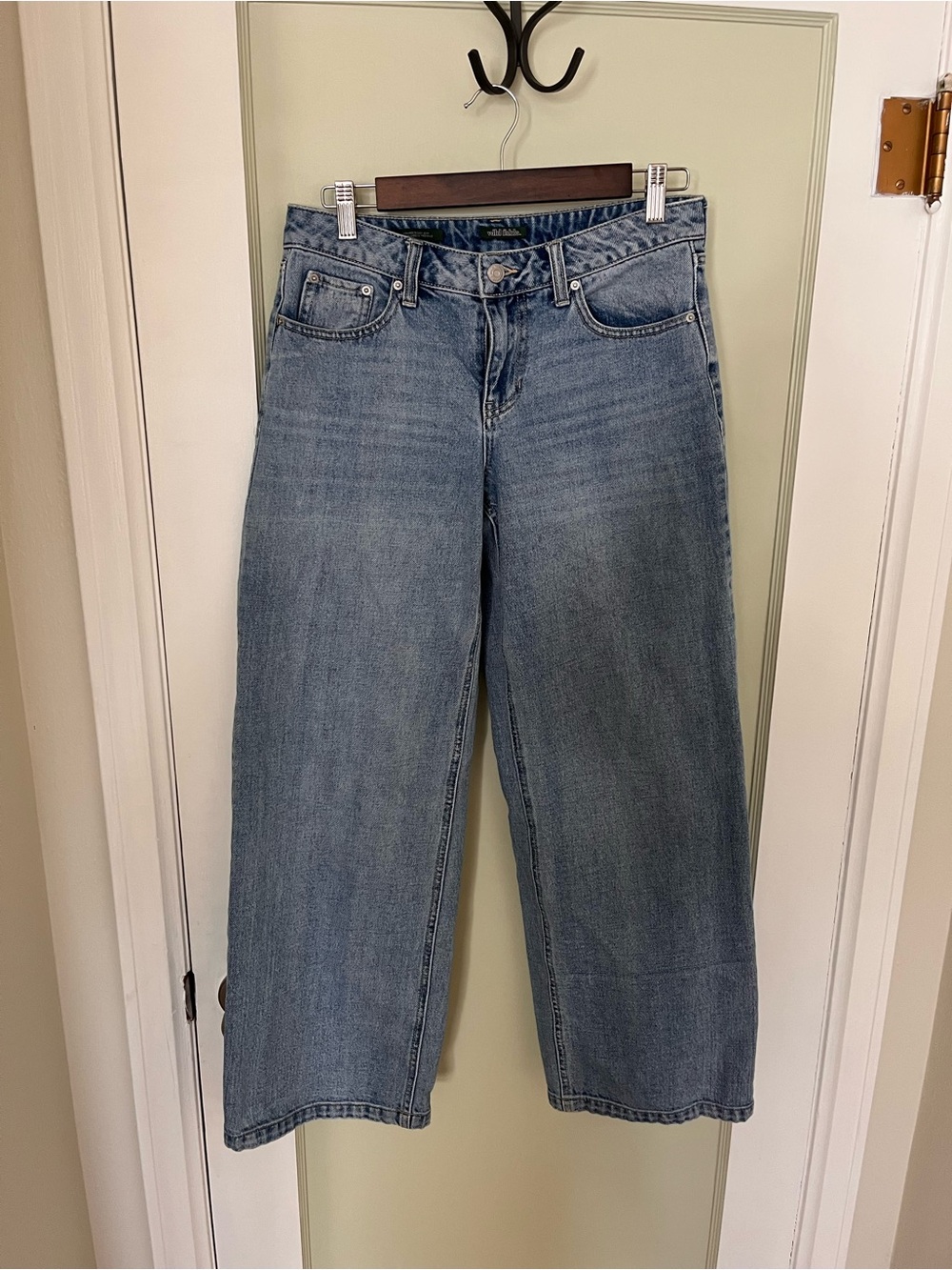 wild fable Light Blue Wide-Leg Denim Jeans